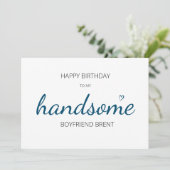 niedlicher glücklicher Geburtstag gut aussehender  Einladung (Stehend Vorderseite)