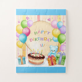 Niedlicher glücklicher Geburtstag Puzzle