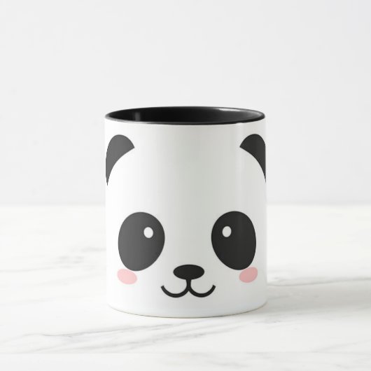 Niedlicher glücklicher Gesichts-Panda Tasse (Zentrum)