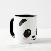 Niedlicher glücklicher Gesichts-Panda Tasse (Vorderseite Links)