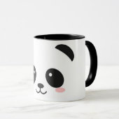 Niedlicher glücklicher Gesichts-Panda Tasse (VorderseiteRechts)