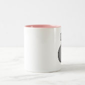 Niedlicher glücklicher grauer Koala, der Zwei-Ton Zweifarbige Tasse (Mittel)