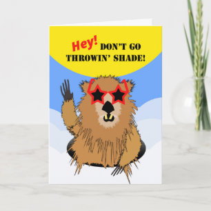 Niedlicher glücklicher Groundhog Day Don't Go Thro Karte