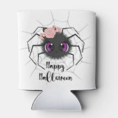 Niedlicher glücklicher Halloween-Spider kann kühle Dosenkühler (Rückseite)