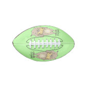 Niedlicher, glücklicher Hamster mit Erdnuss-Cartoo Football (Vorderseite)