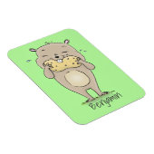 Niedlicher, glücklicher Hamster mit Erdnuss-Cartoo Magnet (Rechte Seite)
