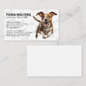 Niedlicher glücklicher Hund läuft Visitenkarte (Vorne/Hinten)