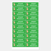 Niedlicher glücklicher Jersey-Kuh-Cartoon personal Etiketten (Blatt)