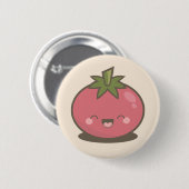 Niedlicher glücklicher Kawaii Button (Vorne & Hinten)