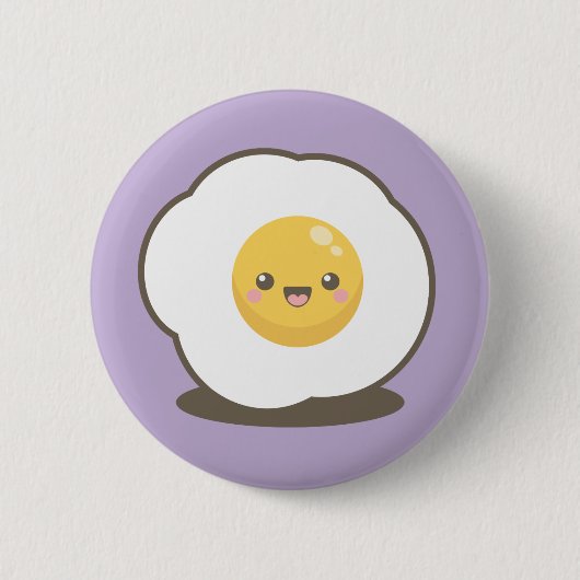 Niedlicher glücklicher Kawaii Button (Vorderseite)