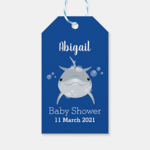 Niedlicher glücklicher Kawaii-Delfin-Cartoon  Geschenkanhänger