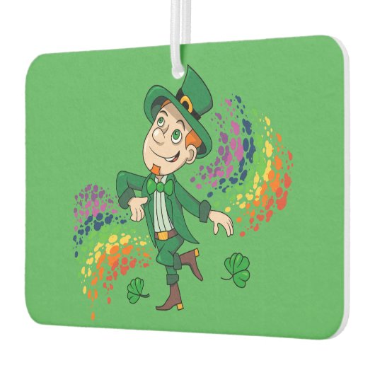 Niedlicher glücklicher Lächelnelke, ein Regenbogen Autolufterfrischer (Links)