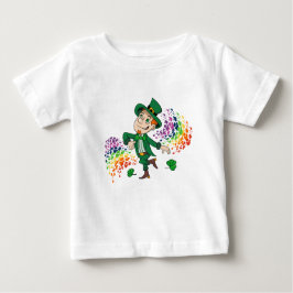 Niedlicher glücklicher Lächelnelke, ein Regenbogen Baby T-shirt