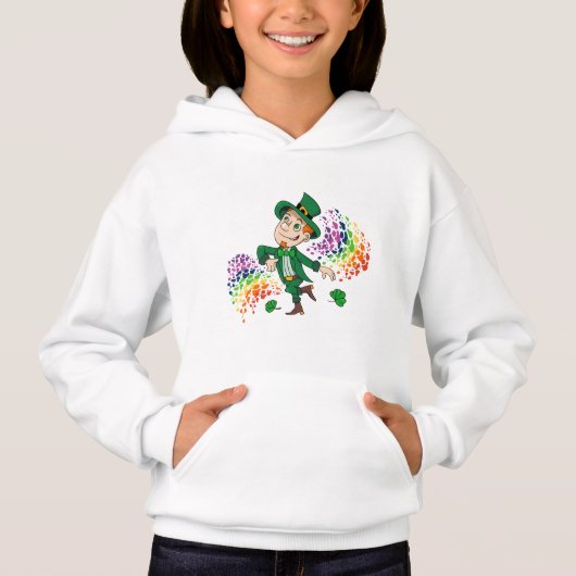 Niedlicher glücklicher Lächelnelke, ein Regenbogen Hoodie (Vorderseite)