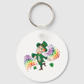 Niedlicher glücklicher Lächelnelke, ein Regenbogen Schlüsselanhänger (Rückseite)