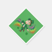 Niedlicher glücklicher Lächelnelke, ein Regenbogen Serviette (Ecke)