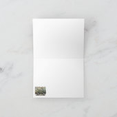 Niedlicher glücklicher Lagerbewohner großer RV-Zug Karte (Innenseite)