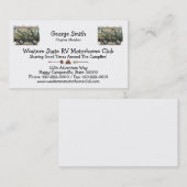 Niedlicher glücklicher Lagerbewohner großer RV-Zug Visitenkarte (Vorne/Hinten)