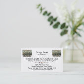 Niedlicher glücklicher Lagerbewohner großer RV-Zug Visitenkarte (Stehend Vorderseite)