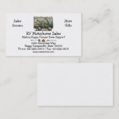 Niedlicher glücklicher Lagerbewohner großer RV-Zug Visitenkarte (Vorne/Hinten)