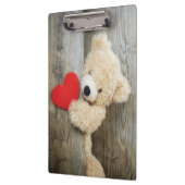 Niedlicher glücklicher Mütter Tag Teddy Bär Klemmbrett (Links)