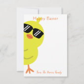 Niedlicher glücklicher Osterfrühling Dankeskarte (Vorderseite)