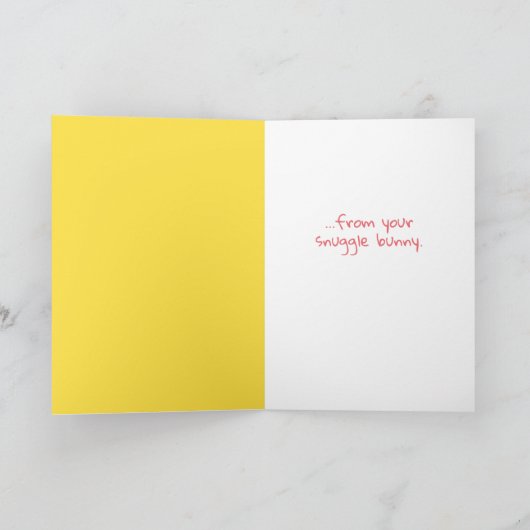 Niedlicher glücklicher Ostern von Ihrem kleinen, s Karte (Innenseite)