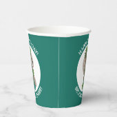 Niedlicher glücklicher Pangolanteater personalisie Pappbecher (Rechts)