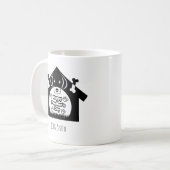 Niedlicher glücklicher Pawther-Tag Kaffeetasse (Vorderseite Links)