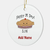 Niedlicher glücklicher Pi Day! Keramik Ornament (Links)