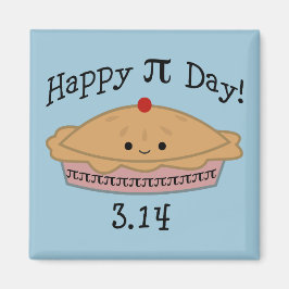 Niedlicher glücklicher Pi Day! Magnet
