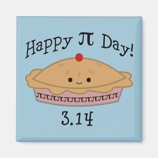 Niedlicher glücklicher Pi Day! Magnet (Vorne)
