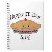 Niedlicher glücklicher Pi Day! Notizblock (Vorderseite)