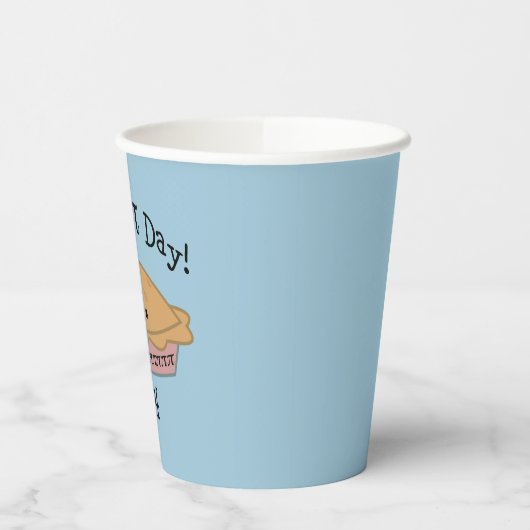 Niedlicher glücklicher Pi Day! Pappbecher (Links)