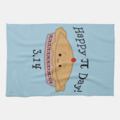 Niedlicher glücklicher PU-Tag! Geschirrtuch (Horizontal)