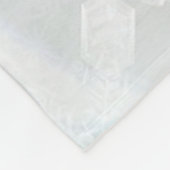 Niedlicher glücklicher Schneemann Fleecedecke (Ecke)