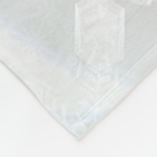 Niedlicher glücklicher Schneemann Fleecedecke (Ecke)