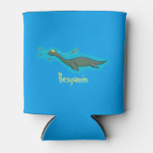 Niedlicher, glücklicher Seemänner Plesiosaurier-Ca Dosenkühler (Vorderseite)