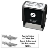 Niedlicher, glücklicher Seemänner Plesiosaurier-Ca Permastempel (Beispiel)