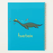 Niedlicher, glücklicher Seemänner Plesiosaurier-Ca Planer (Rückseite)