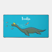 Niedlicher, glücklicher Seemänner Plesiosaurier-Ca Schreibtischunterlage (Vorderseite)