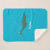 Niedlicher, glücklicher Seemänner Plesiosaurier-Ca Sherpadecke (Vorderseite (Horizontal))