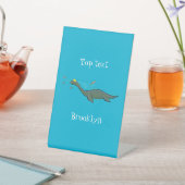 Niedlicher, glücklicher Seemänner Plesiosaurier-Ca Sockelschild (In SItu)