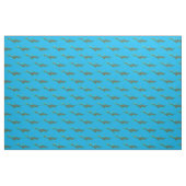 Niedlicher, glücklicher Seemänner Plesiosaurier-Ca Stoff (Fat Quarter (45,7 x 55,9 cm))