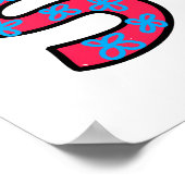 Niedlicher glücklicher Sonntagswoche Grußwort Poster (Ecke)