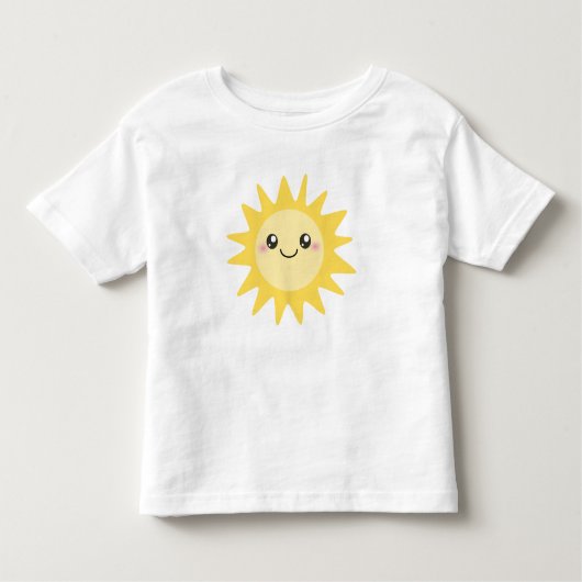 Niedlicher glücklicher Sun Kleinkind T-shirt (Vorderseite)