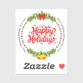 Niedlicher glücklicher Urlaub Aufkleber