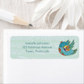 Niedlicher glücklicher Vogel (Insitu)