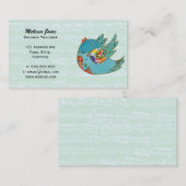 Niedlicher glücklicher Vogel Visitenkarte (Vorne/Hinten)