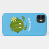 Niedlicher, glücklicher Wassermelone-Cartoon Case-Mate iPhone Hülle (Rückseite (Horizontal))